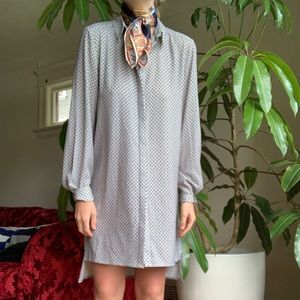 SOLD MINKPINK Long Sleeve Button Down Dress